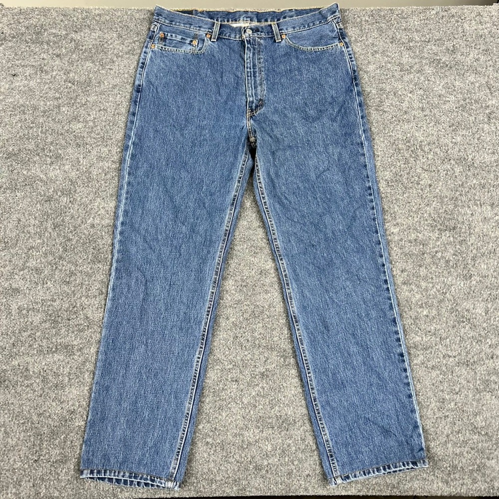 Levi's Jeans Mens Size 38x36 Blue 550 Relaxed Fit Cotton Denim Medium Wash 54616